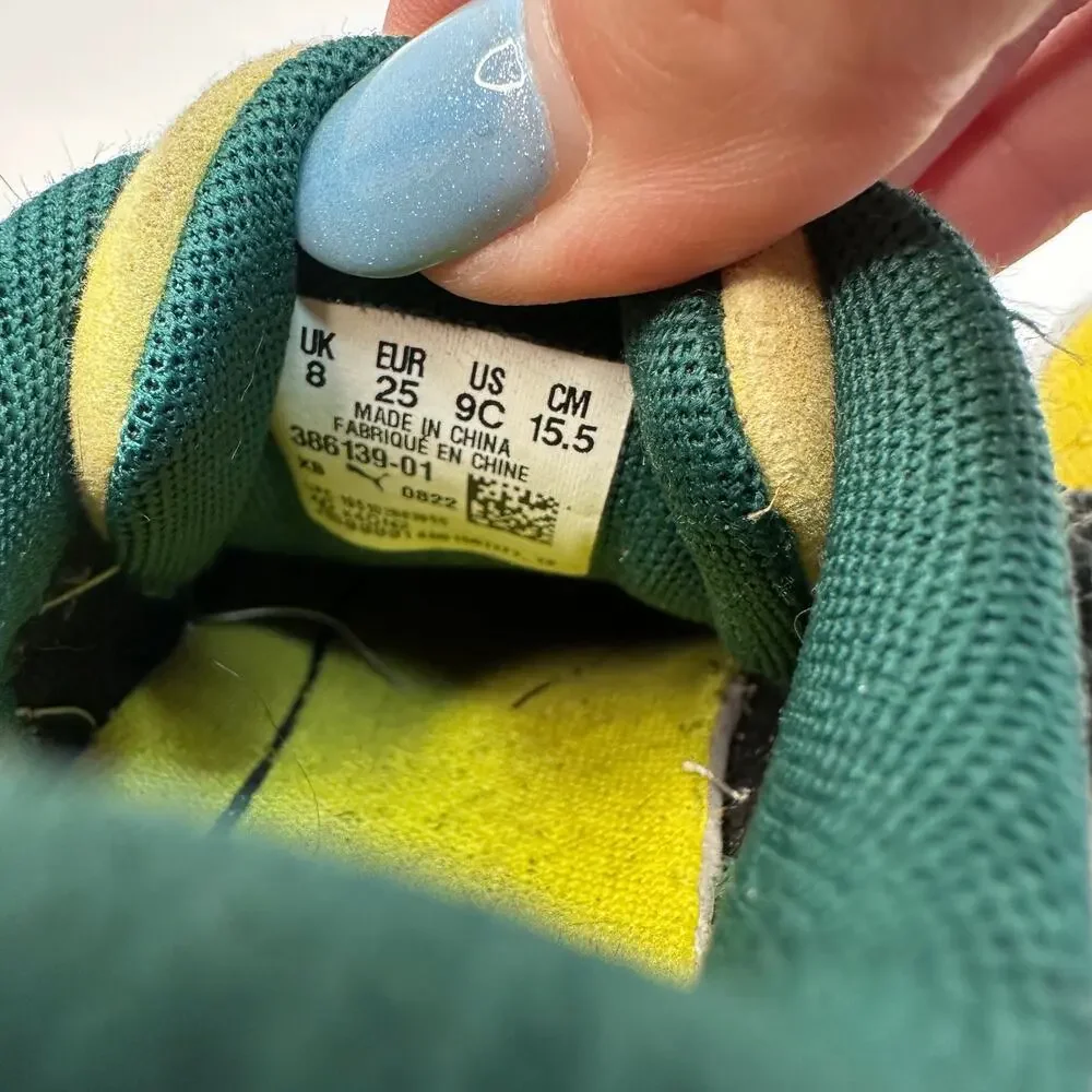Puma Smileyworld Suede Black Yellow Sneakers